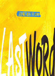 book cover in bright yellow with handwritten title