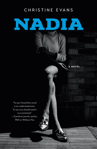 nadia cover with black and white photo of woman