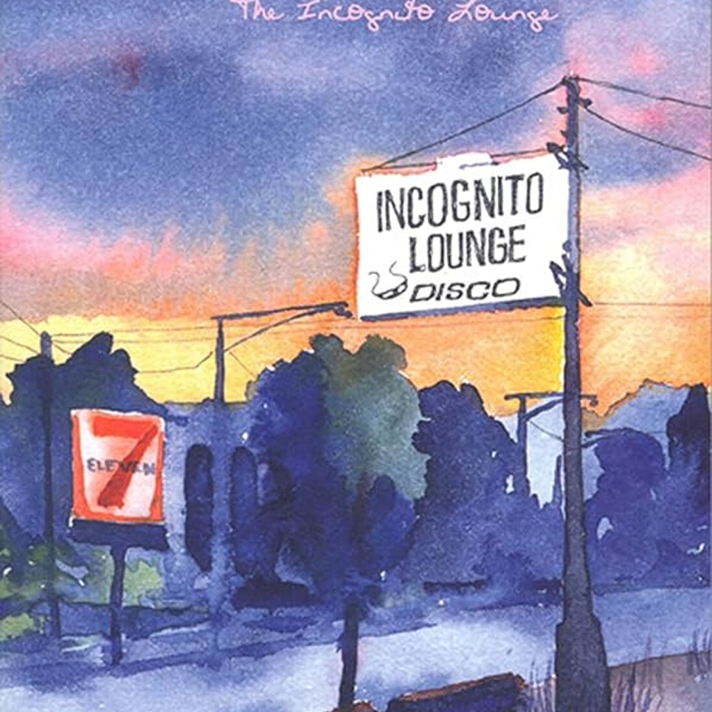 watercolor cover of incognito lounge