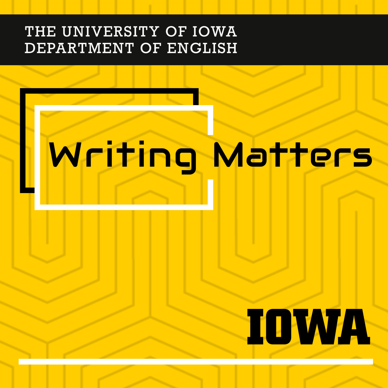 writing matters logo in gold