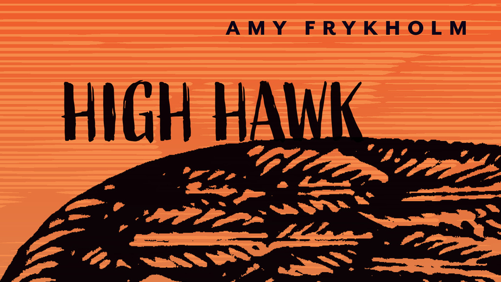 high hawk book cover with orange and black